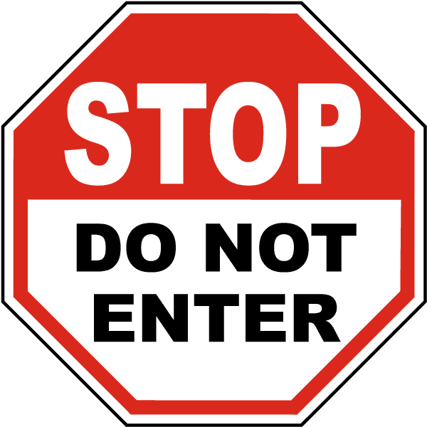 27x18 Do Not Enter Victorian Card Premium Brushed Aluminum Sign CGSignLab 5-Pack 